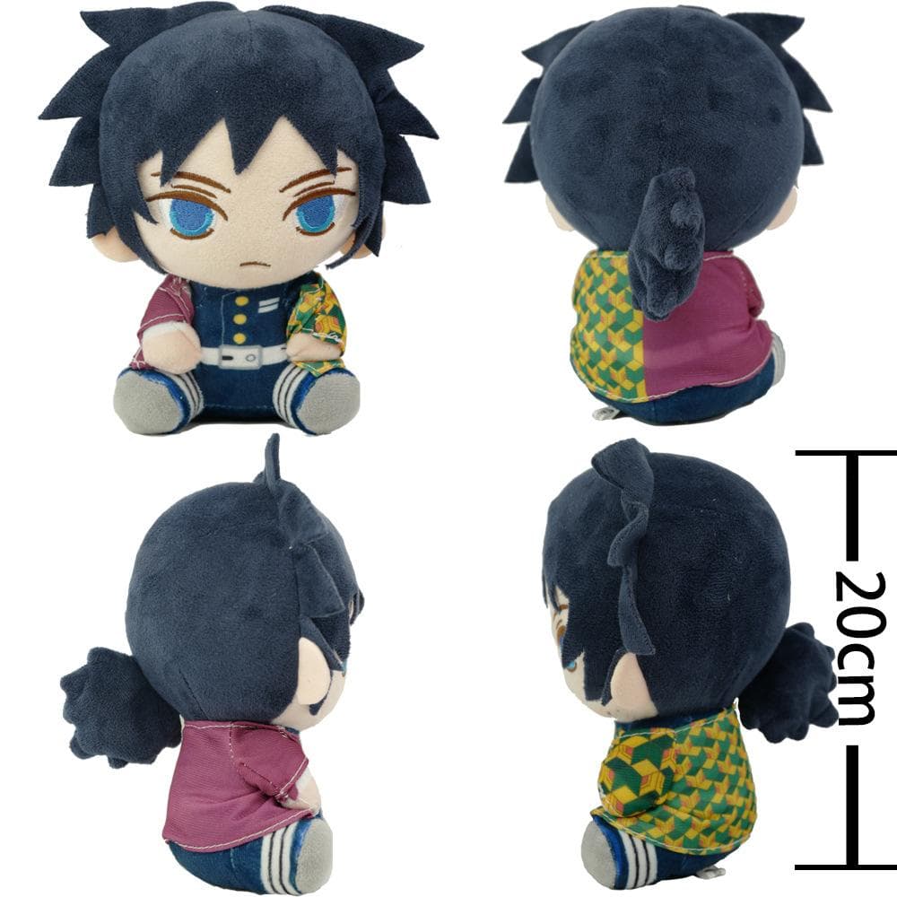 Devil's Blade Anime Plush Stuffed Toy Cute Dolsl Demon Slayer Manga Doll Kimetsu No Yaiba Tanjirou Nezuko Children's Gift Decor 20cm