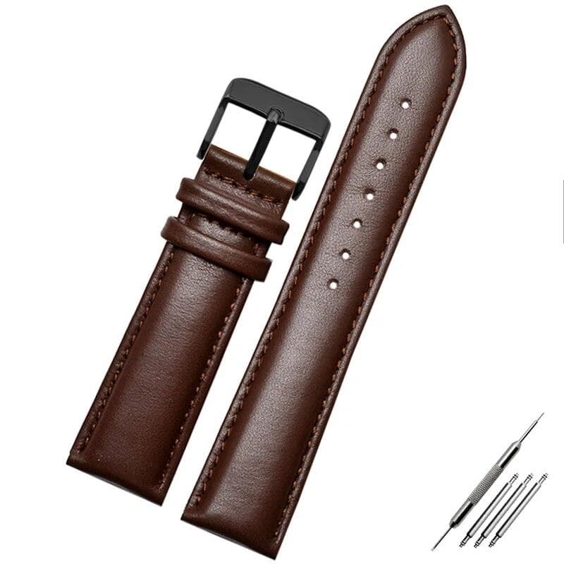 Genuine Leather Watch Strap for Armani Watch Band Ar0382 Ar2447 Ar1970 Men's and Women's Cowhide Watchband Bracelet 20 22mm 21mm