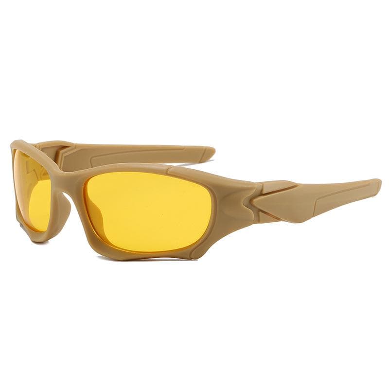 Men's Polarized Tactical Windproof Sunglasses - Military Green, Sports Style Non-Polarized