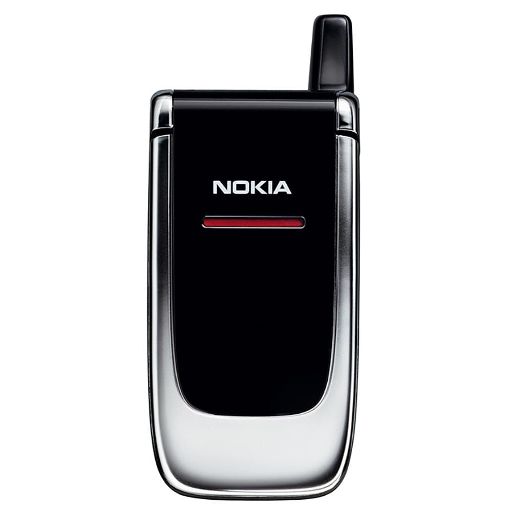 Refurbished Nokia unlocked Original Nokia 6060 Flip GSM Mobile Phone With 1 SIM 1 Battery 1 Charger black