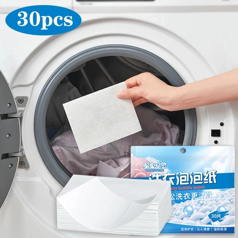 30pcs Laundry Powder Nano Ultra Concentrated Laundry Soap Mild Laundry Powder Tablets Cleaning Products Washing Machine SuppliesLong-lasting Fragrance 30pcs/bag