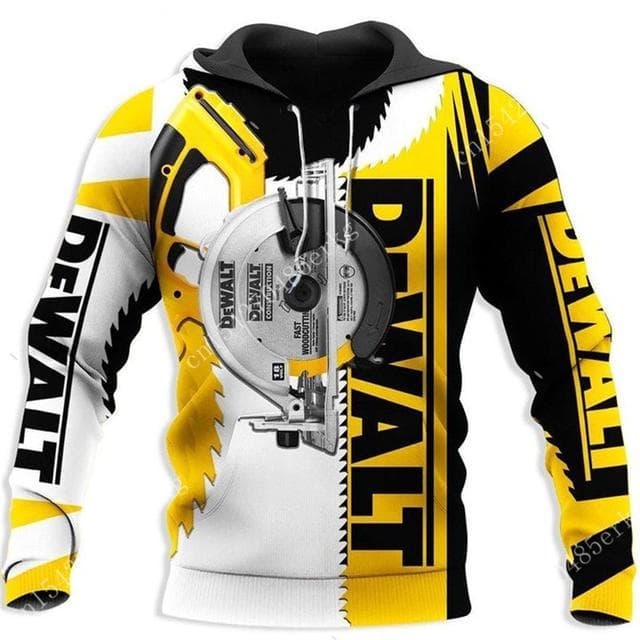 Power Tools Equipment Patterns Fashion Sportswear Casual 3D-printed Engineering Equipment Patterns Men Hoodies and Sweatshirts S