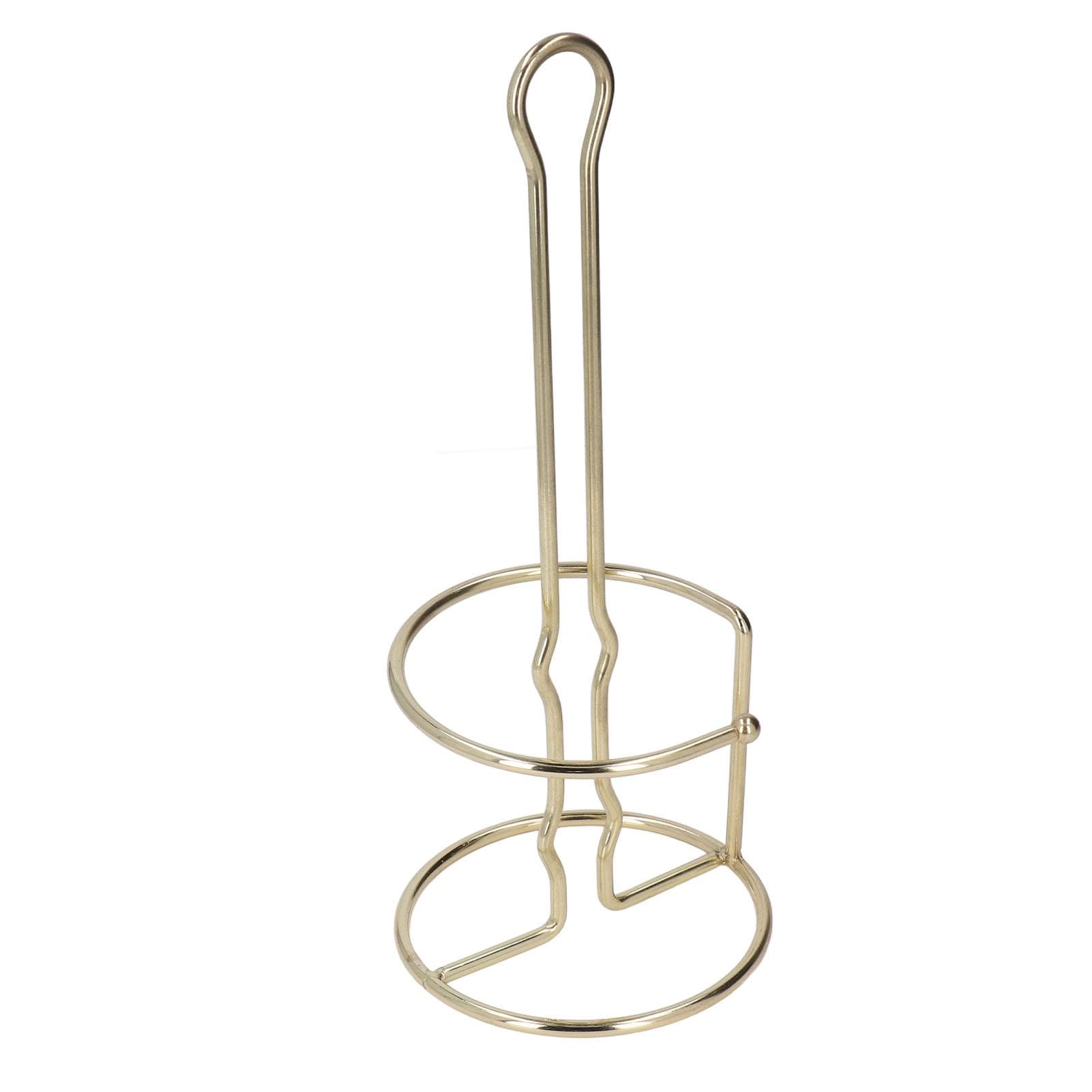 Tissue Reserve Holder Electroplating Bright Vertical Style Gold Iron Easy Cleaning Toilet Paper