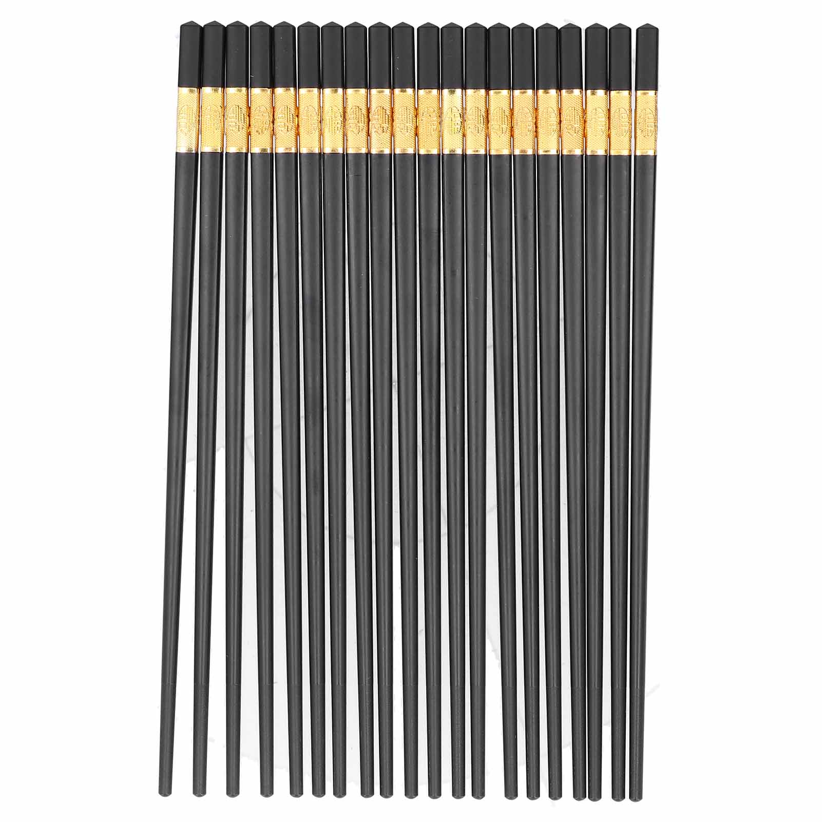 10 Pairs Chinese Style Chopsticks Set Safe Durable Tableware Gift for Family Hotel