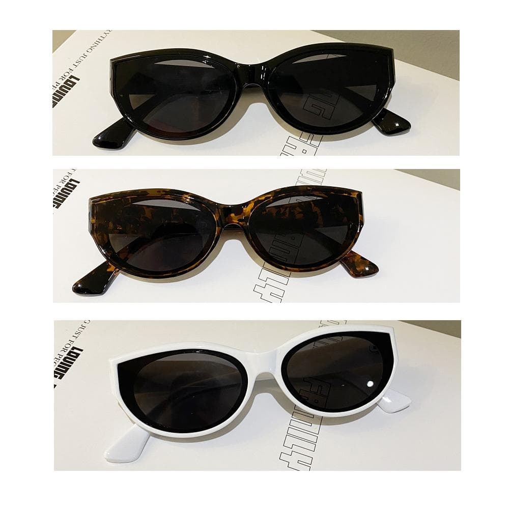3Pcs Cat Eye Sunglasses Women Vintage Small Oval Square Sun Glasses Female Shades Eyewear Fashion Accessories MULTI