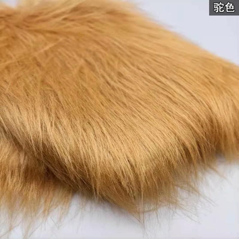100x180cm Long Faux Fur Fabric Carpet Clothes Doll Plush Stuffed Toy for Needlework DIY Handmade Sewing Accessories 50x180cm