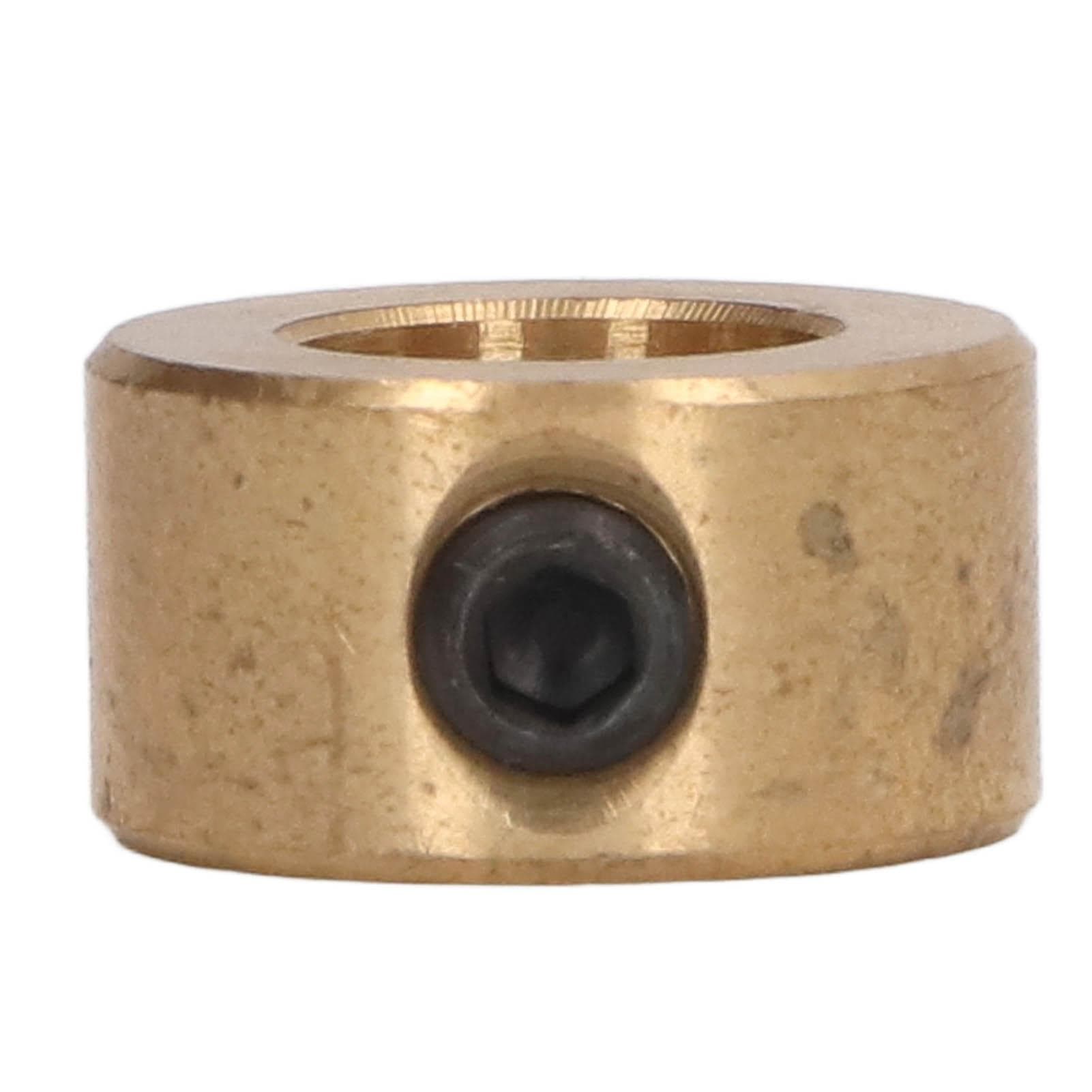 Drill Stop Brass Drill Bit Depth Stop Collar Drilling Ring Positioner for Woodworking 10mm 0.39in