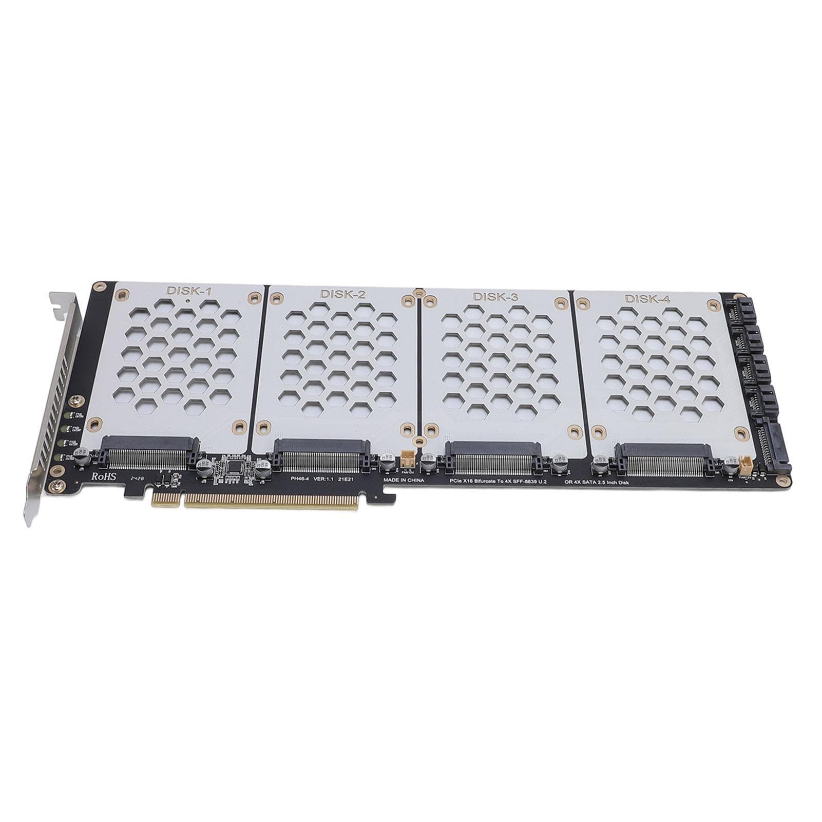 U.2 NVME to PCIe 4.0 Adapter X8 SFF8639 2.5in Hard Disk Computer Internal Components