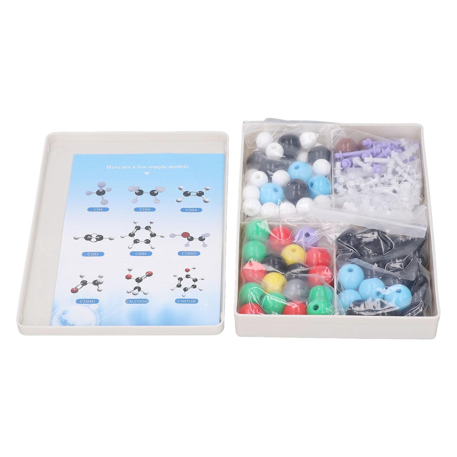 189PCS Molecular Structure Model Colorful PP Educational Organic Chemistry Model Kit for Class