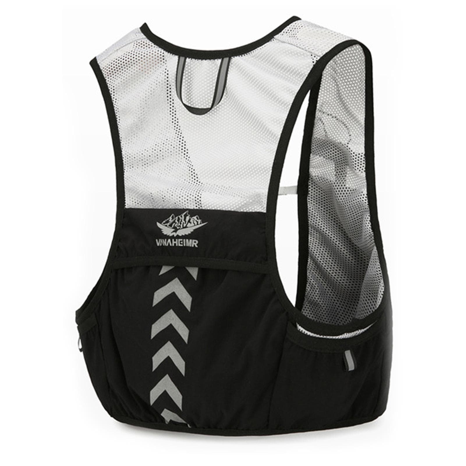 Running Hydration Vest Pack Outdoor Portable Hydration Backpack Splash-Proof Cycling Bag with 2L no Water Bladder black
