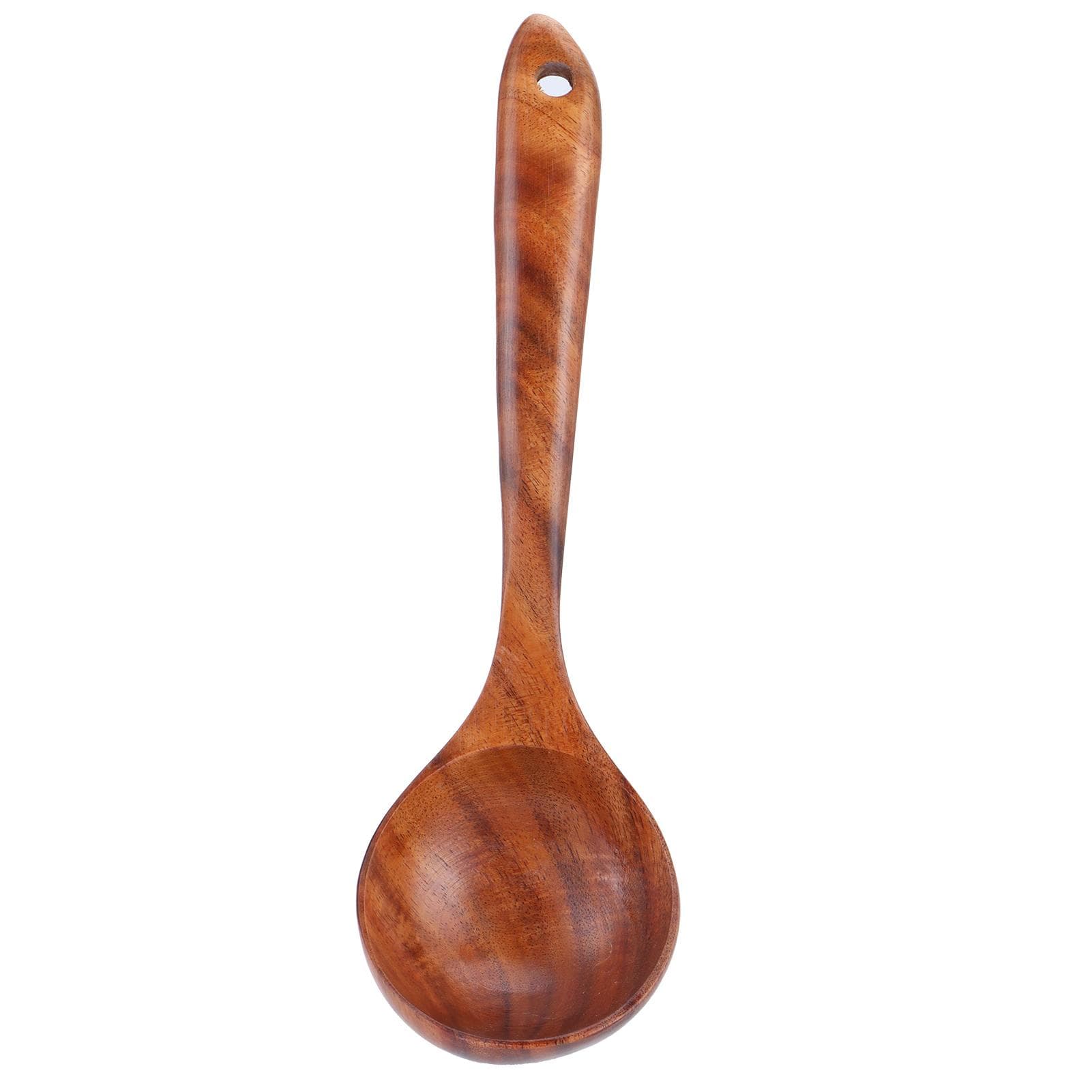 Wooden Spoon AntiScald Cooking Hot Pot Soup Spoon with Long Handle for Home Kitchen