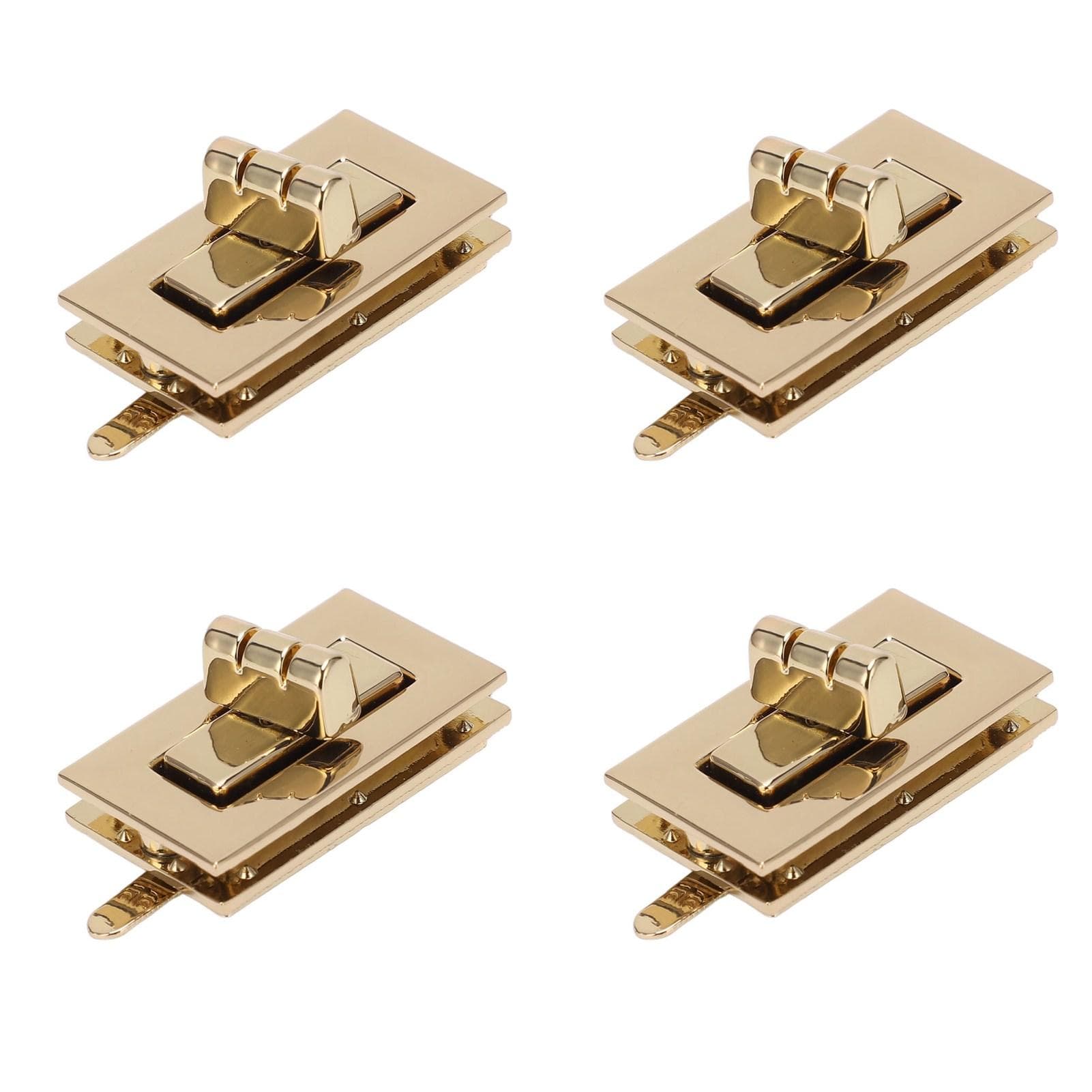 10 SetsPack Turn Lock Clasp Replacement Classic Design Rectangle Twist Lock Fasteners for Luggage
