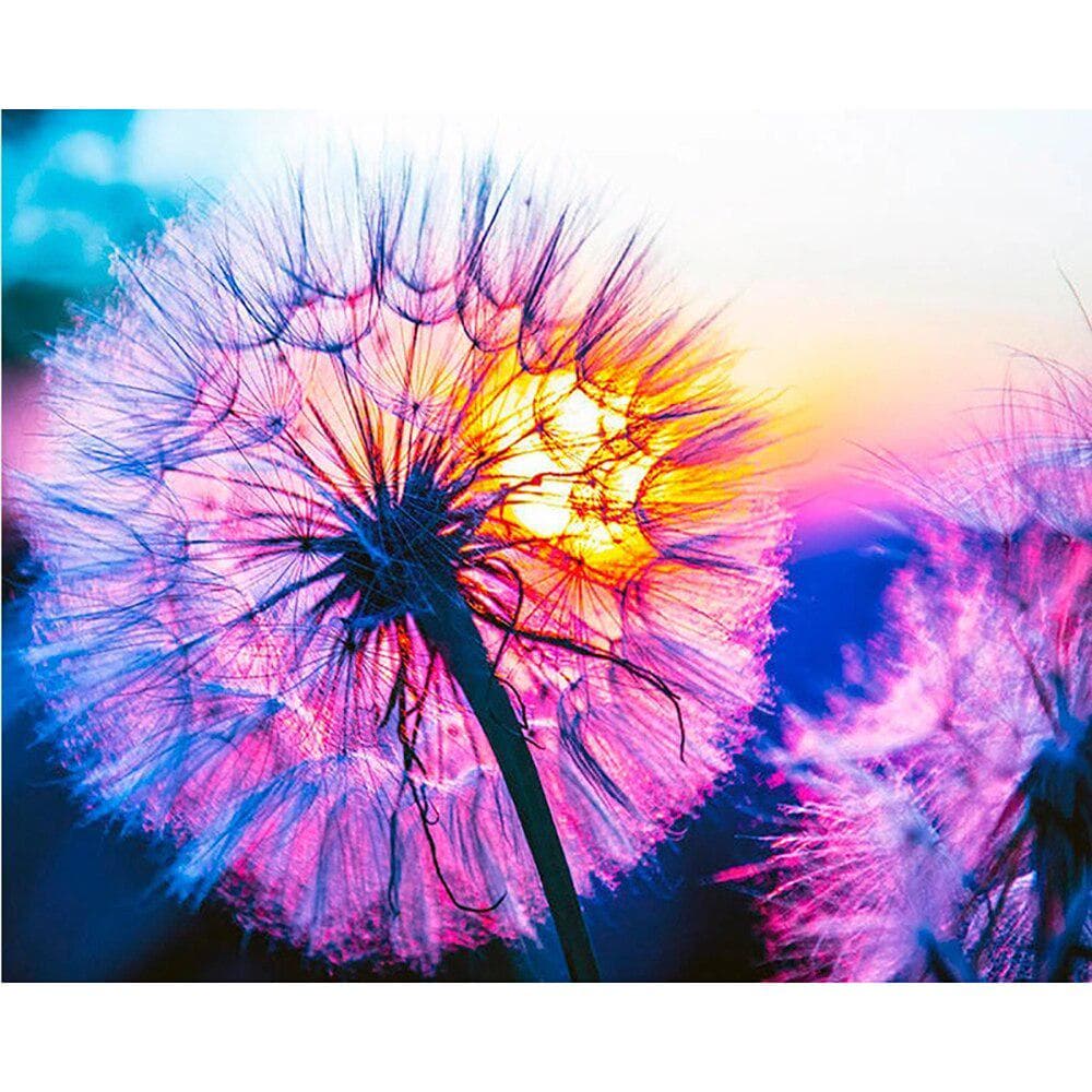 5D DIY Diamond Painting Dandelion Embroidery Cross Stitch Rhinestone Mosaic Home Decor 20X30CM