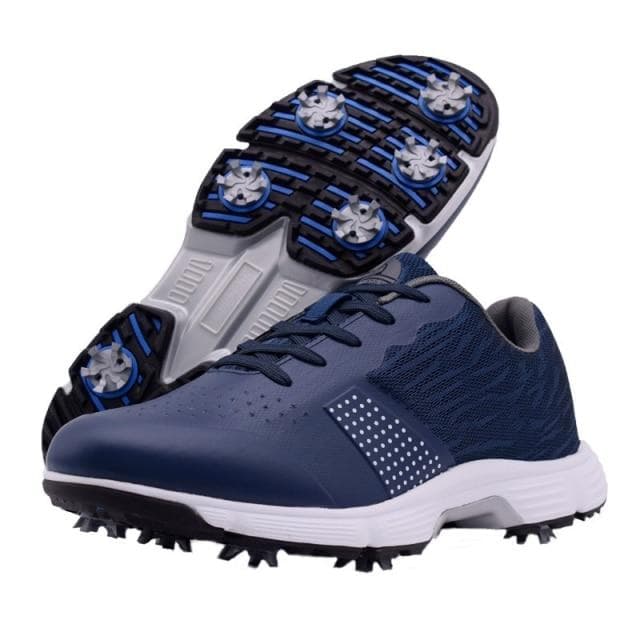 New Men Waterproof Golf Shoes Spikes Golfing Sneakes For Men Outdoor Quality Golf Sneakers Anti Slip Walking Footwear Male 8.5