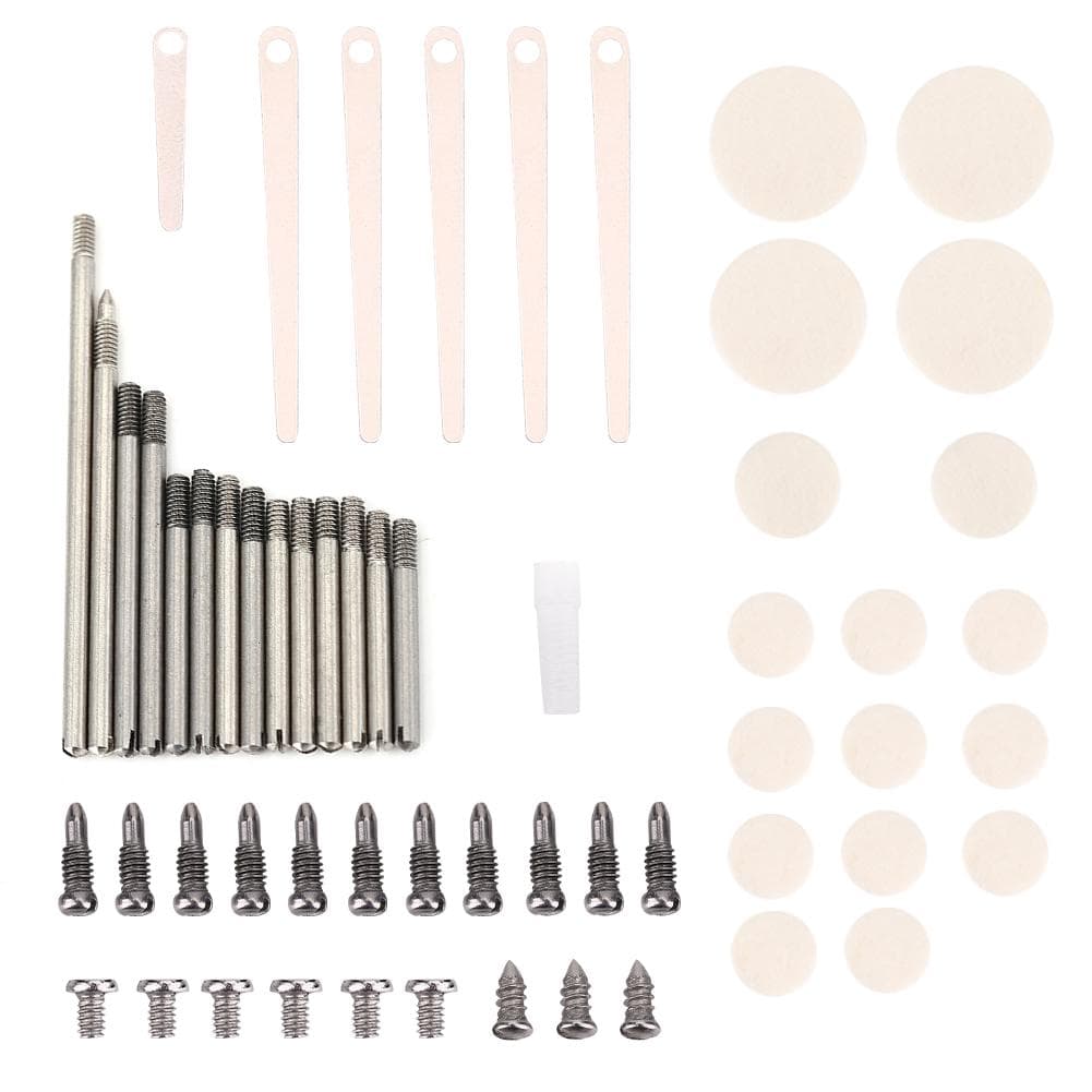 Metal Clarinet Reparing Maintenance Parts Screws Pads Tools Kit Clarinets Accessories