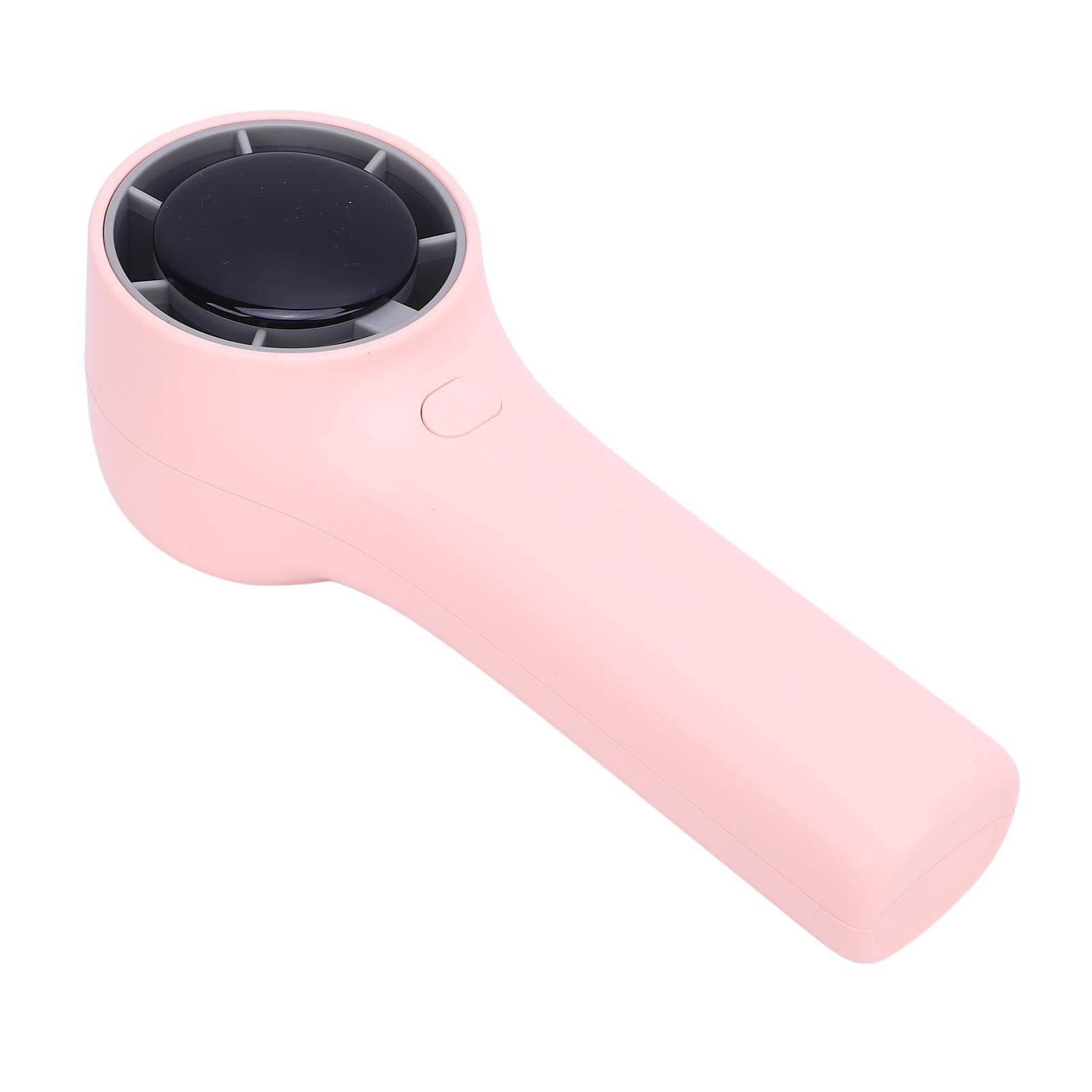 Handheld Turbo Fan USB Type C 5 Speeds Adjustable Brushless Rechargeable Portable Small Pocket Fan pink