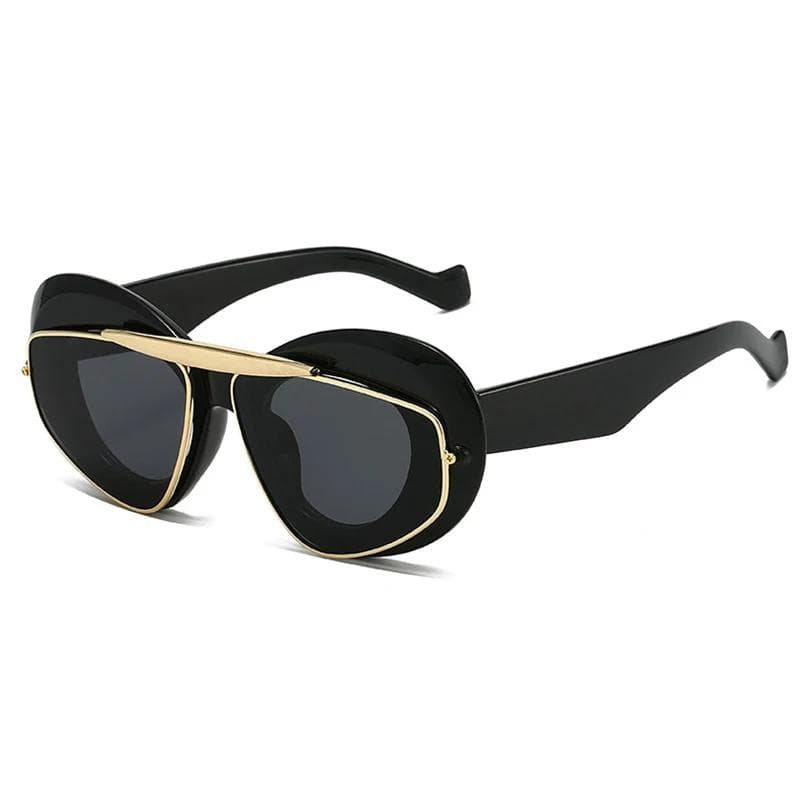 Luxury Fashion Brand Designer Vintage Sunglasses Women Steampunk Rays Cool Popular Shades Trendy Party Top Lady Sun Glasses