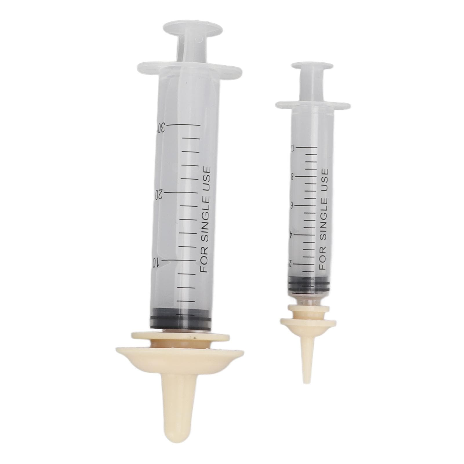 Pet Medicine Feeder Dog Syringe Dispenser with Concave Convex Handle and Scale for Small Animal M M