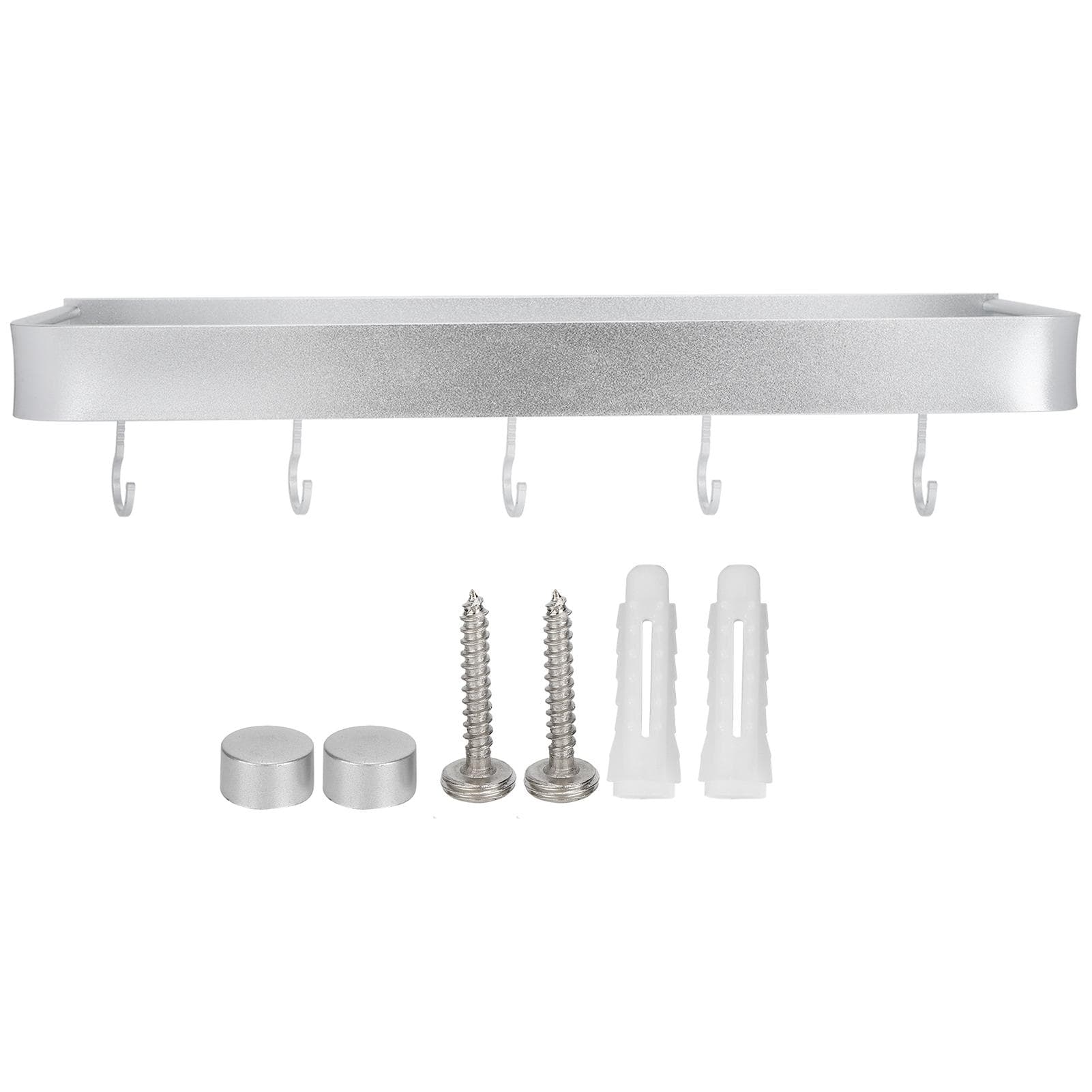 Bathroom Shelf Wall Mount Space Aluminium Shower Single Layer Shelf Shampoo Storage Rack50cm