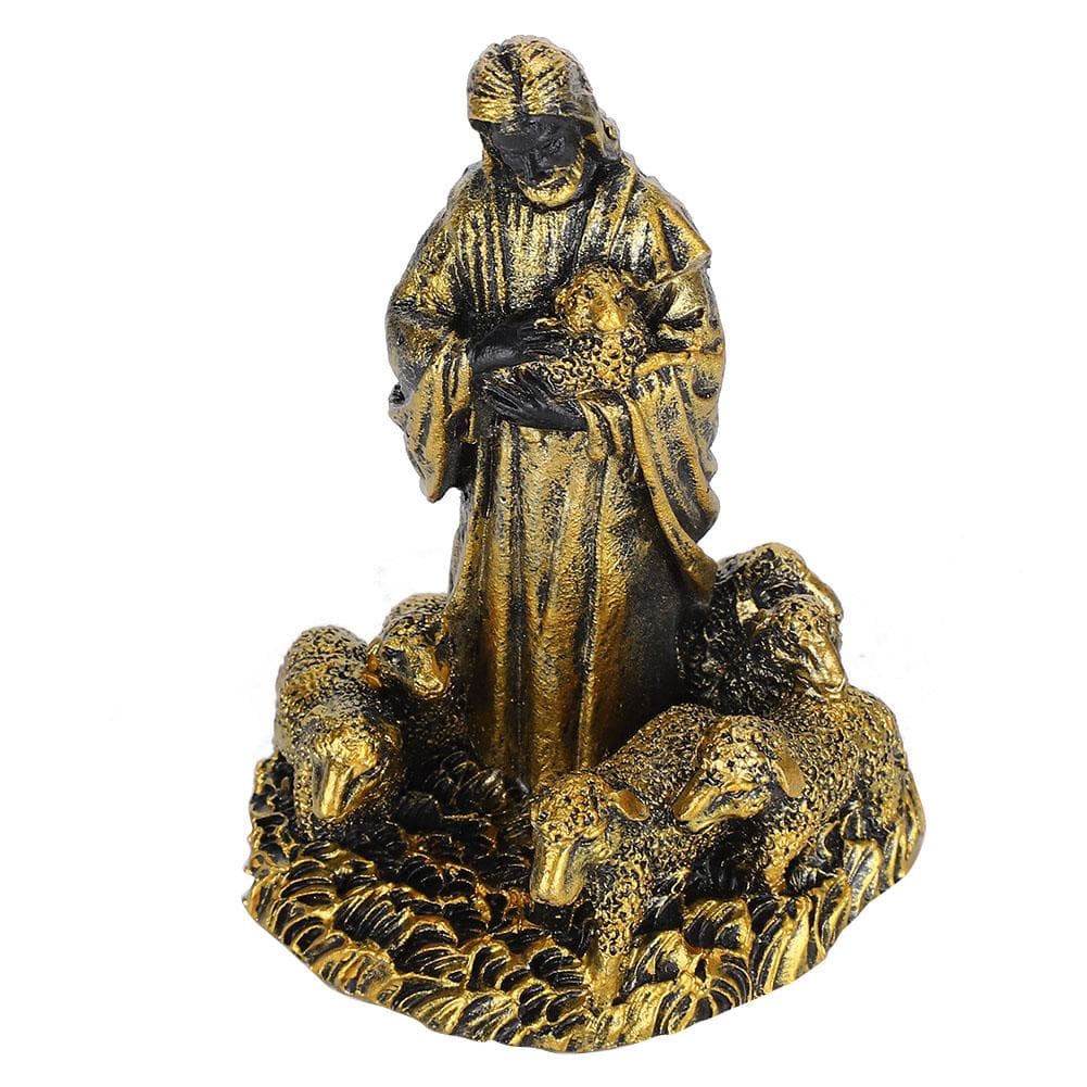 Resin Jesus Statue Ornaments Religious Figurine Crafts Home Office Decoration