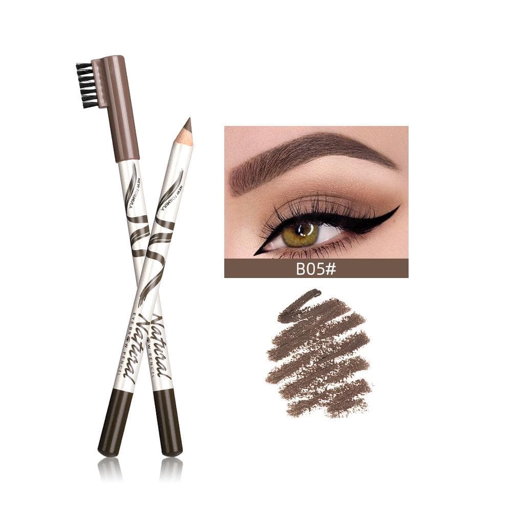 Menow Eyebrow Pencil Thin Eyebrow Five Color with Eyebrow Brush 05#