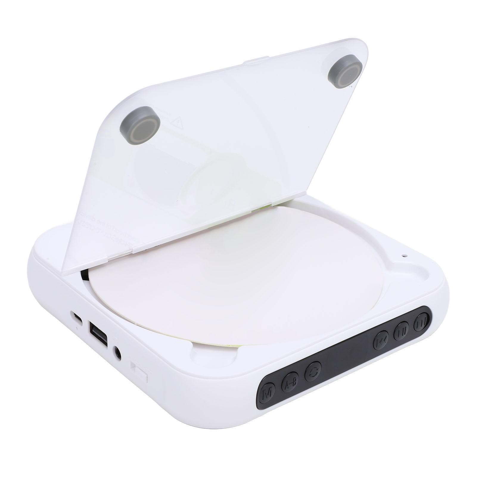 CD Player with Wired Headphones Portable Bluetooth 5.3 USB Rechargeable 2000mah CD Music Player for white