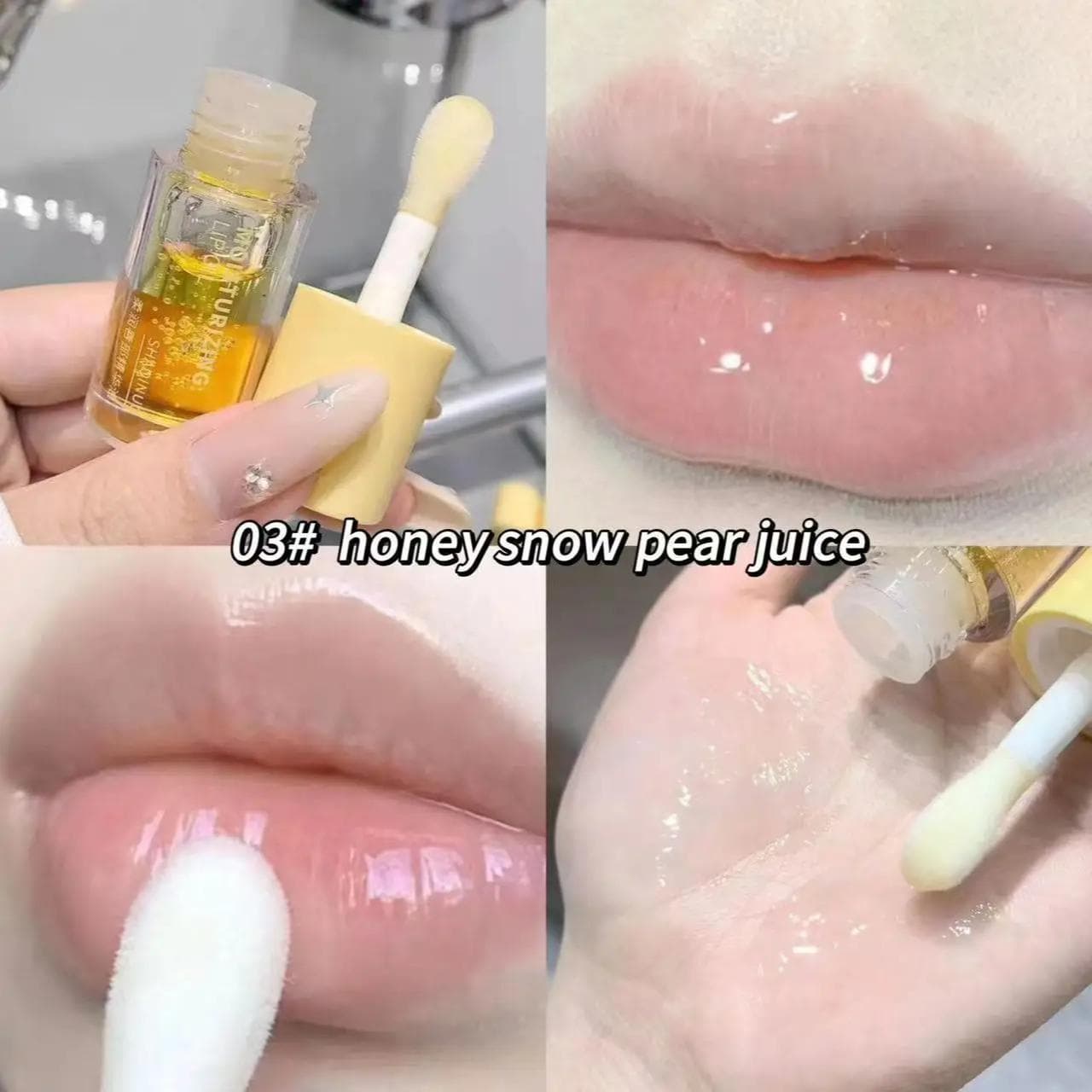 Water Light Lip Gloss Moisturizer Transparent Jelly Mirror Fruit Lip Oil Clear Hydrating Plumping Lip Care Makeup