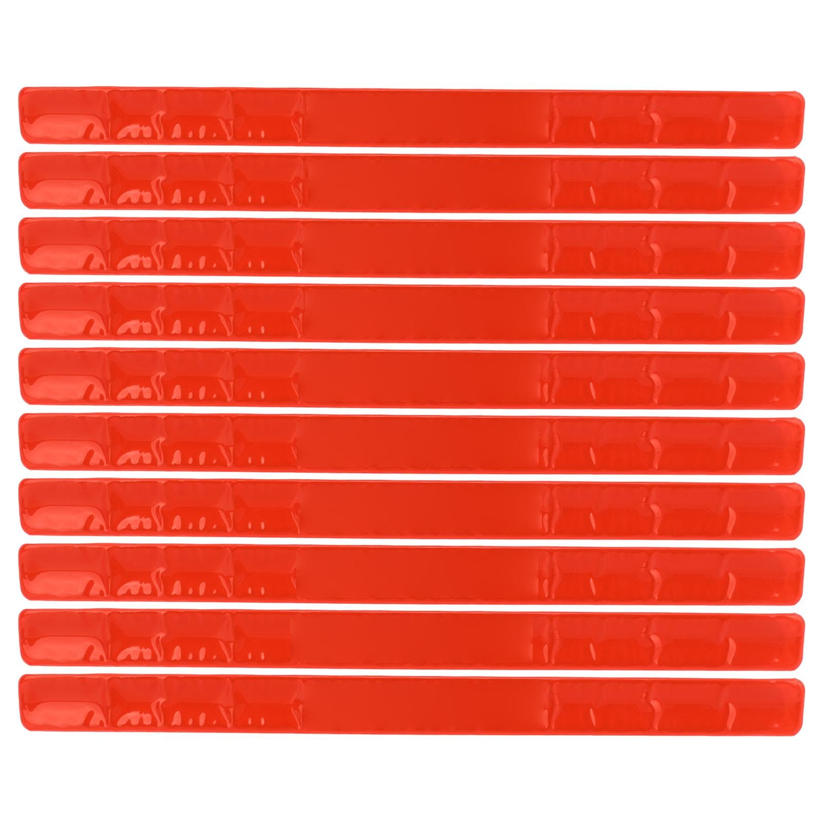 Reflective Arm Band Silicon Steel Slap Armband Bracelet Bands for Clothing Sports RidingOrange