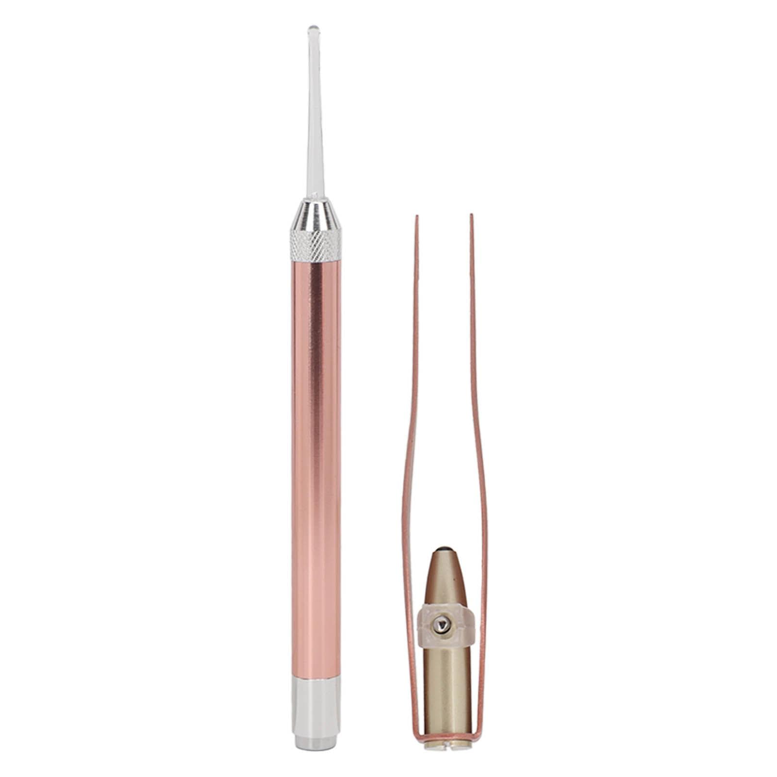 Light Ear Spoon Full Polishing Visible Ear Wax Removal with Light for Ear Cleaning Tool Rose Gold