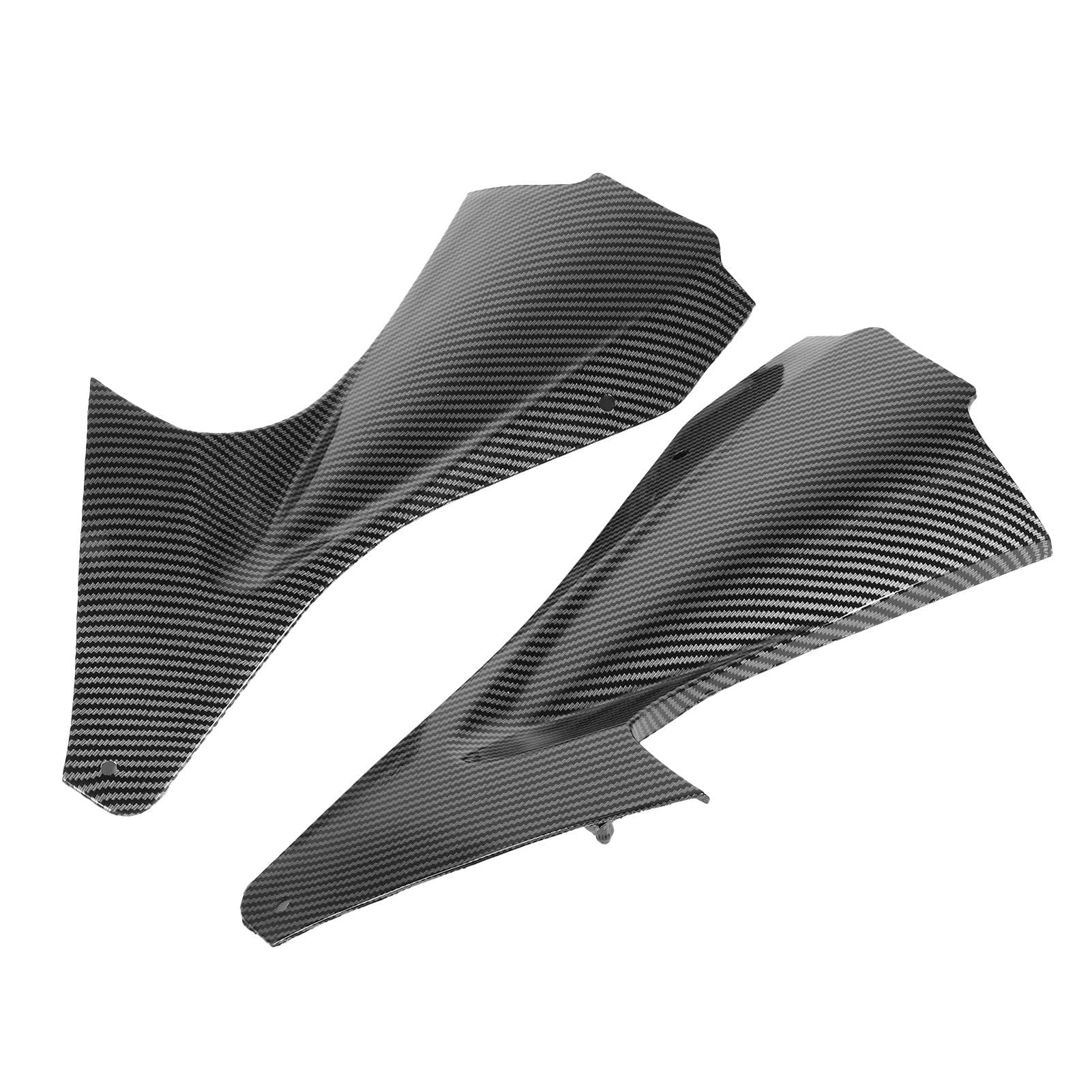 2pcs Carbon Fiber Style Motorcycle Side Air Duct Cover Fairing Insert Part Fit for Yamaha YZF R6