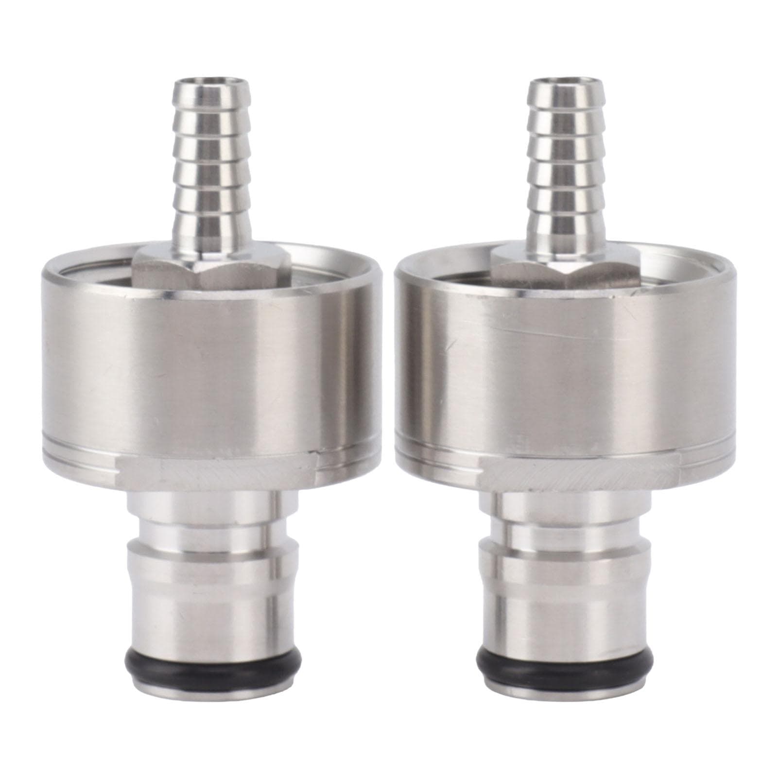 2PCS Stainless Steel Carbonation Cap Forced Carbonation PET Bottle Filling CO2 Coupling Cap for