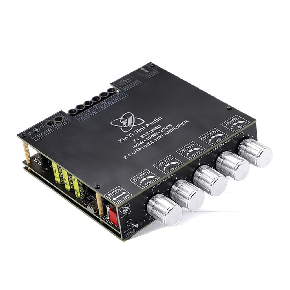 XYST21PRO Compact 2.1Channel TPA3255 BT Digital Power Amplifier Board High And Low Tone Subwoofer