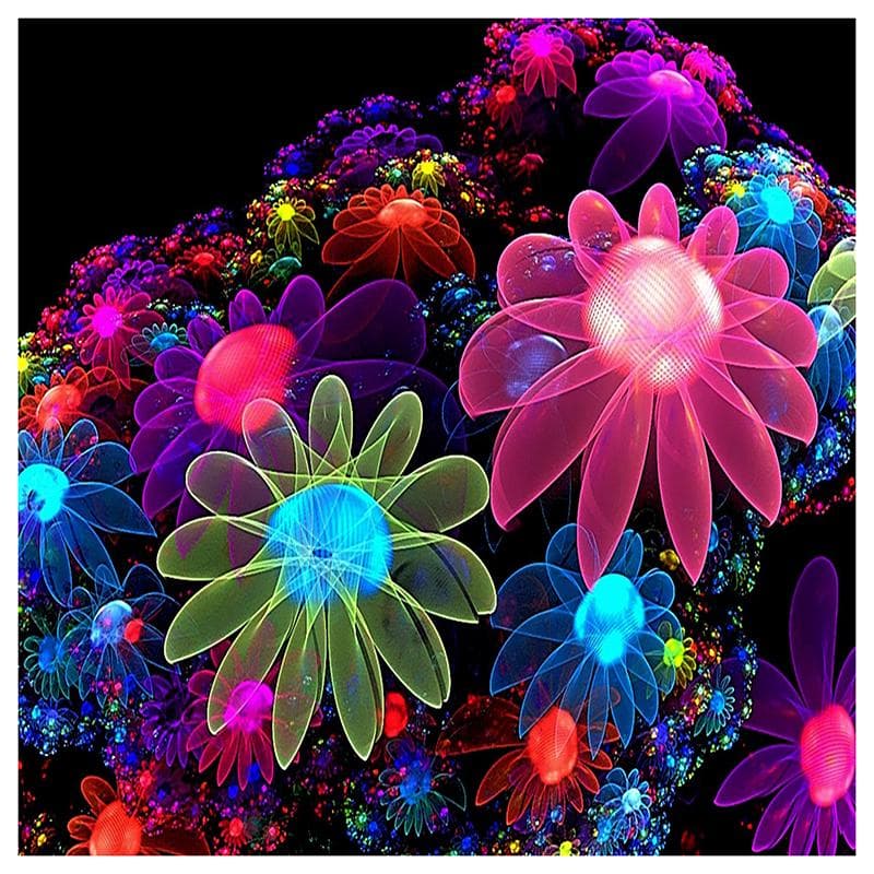 Diamond Painting Cross Stitch Full Round Diamond Embroidery Flower umbrella Pictures Rhinestones 30x30CM