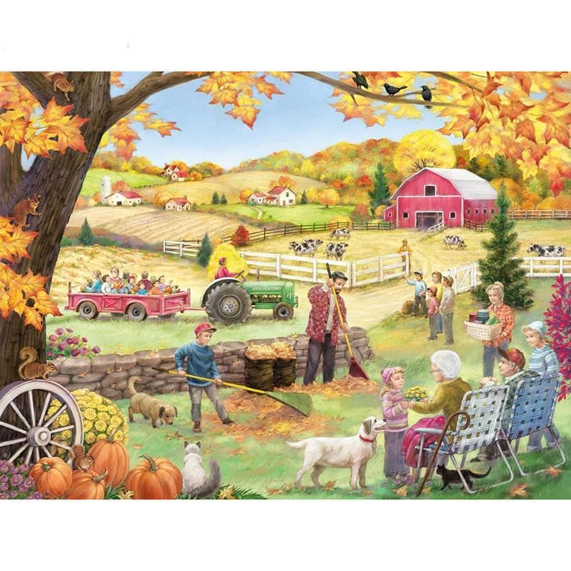 5D DIY Diamond Painting Farm Life Embroidery Mosaic Cross Stitch Rhinestone Decor 20X30CM