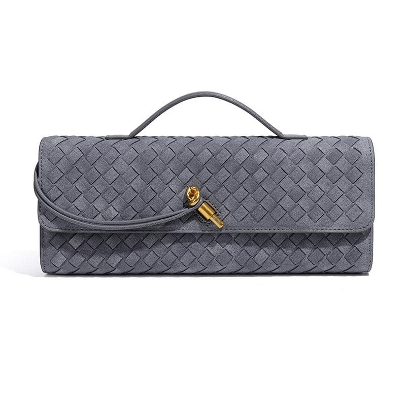 Baguette Bag, Matte Suede Clutch Bag, High-end Autumn and Winter Dinner Bag, Fashionable One-shoulder Crossbody Bag for Women