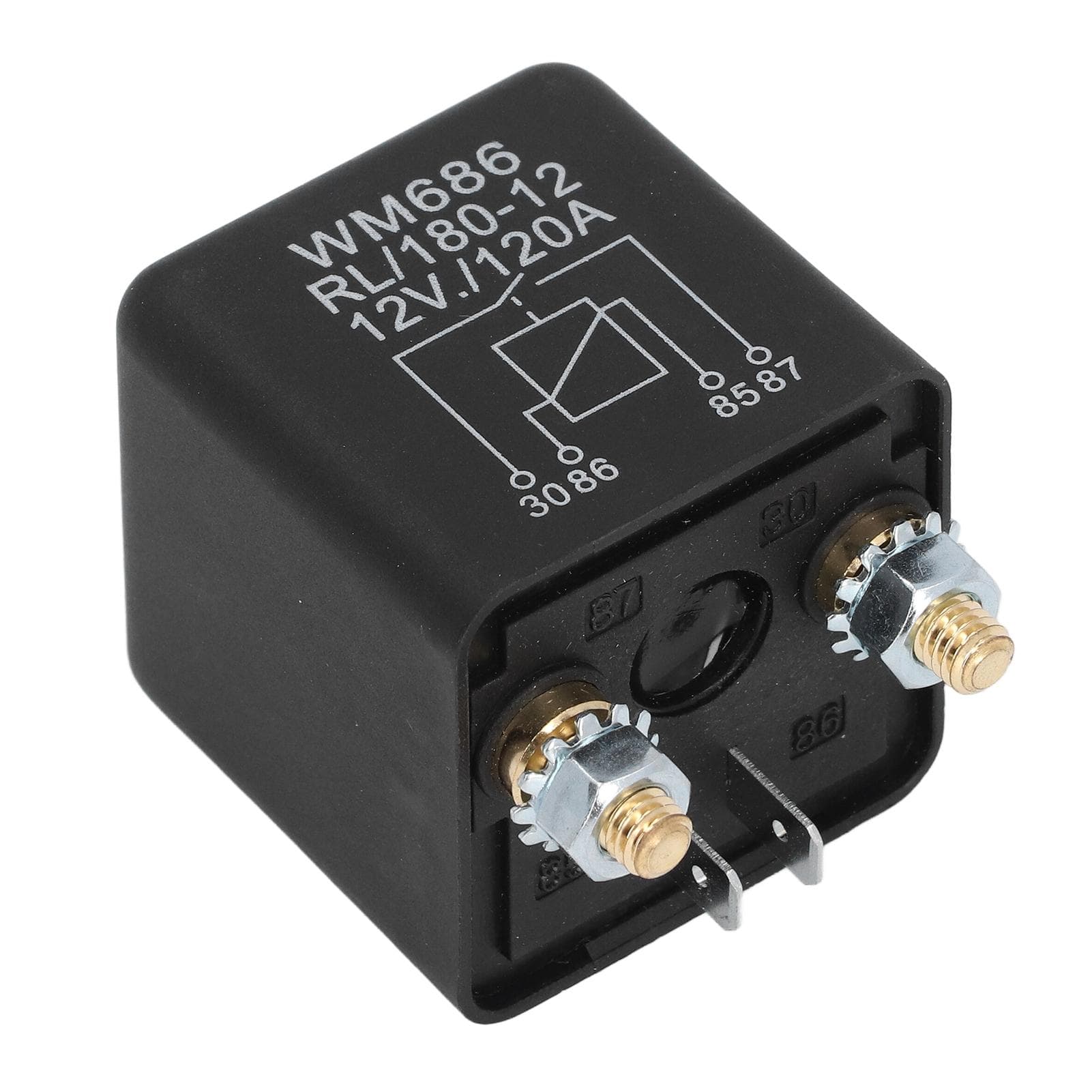 Starter Solenoid Relay Copper and ABS Car Starter Solenoid Relay Replacement 12VDC 120A