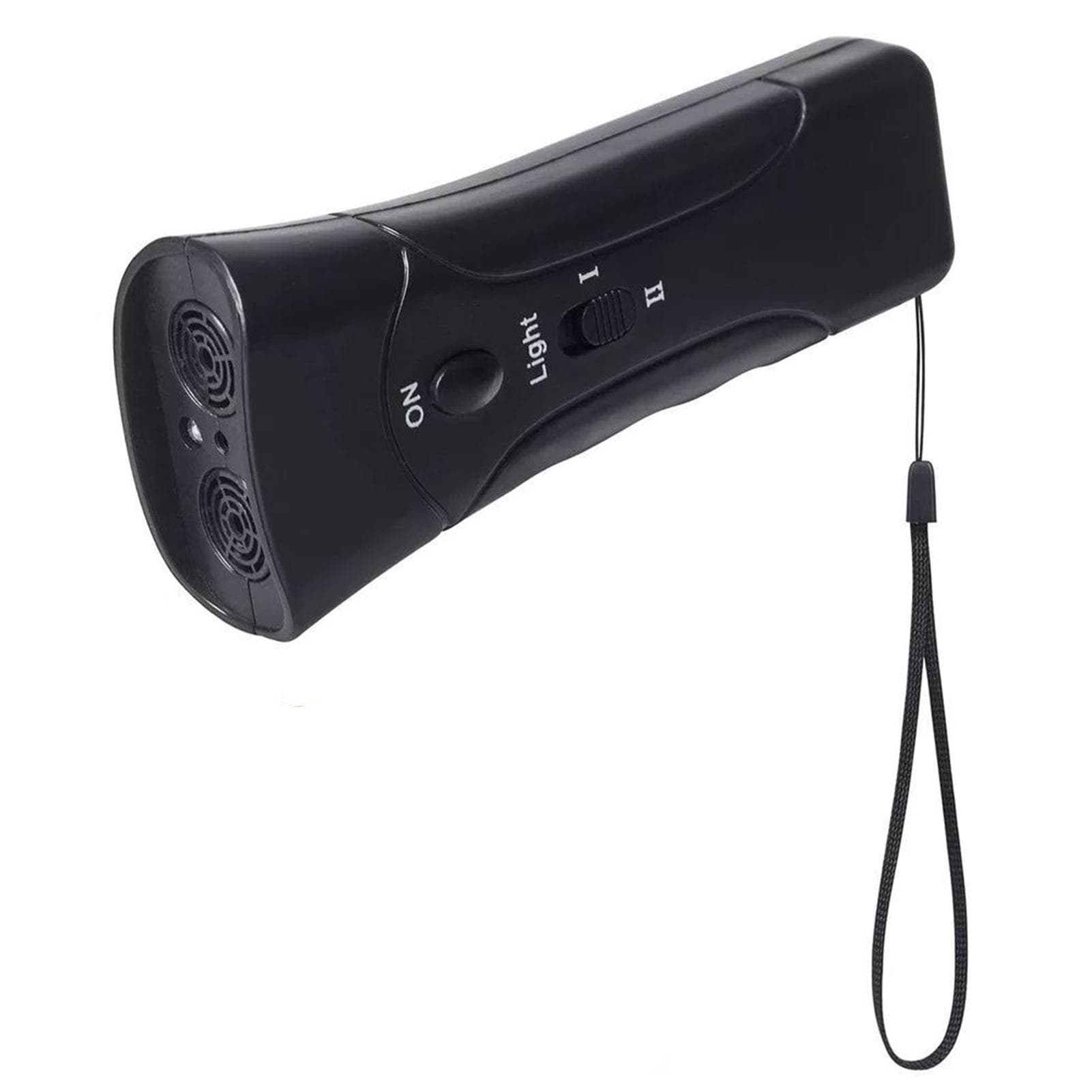 Ultrasonic Dual Head Anti-Bark Dog Training Equipment, Dog Barking Trainer, LED Light Dog Repeller, black