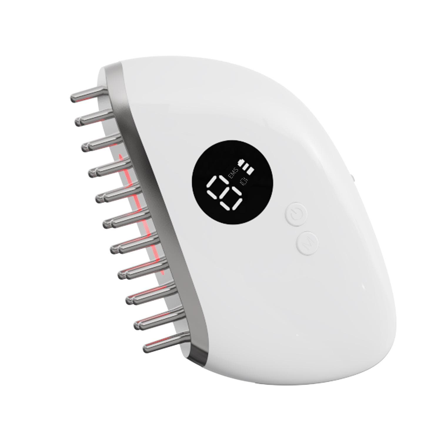 Head Meridian Massage Comb Household Portable Electric Scraping Machine Ultrasonic Red Light Anti-Hair Loss Hair Therapy Hair Comb