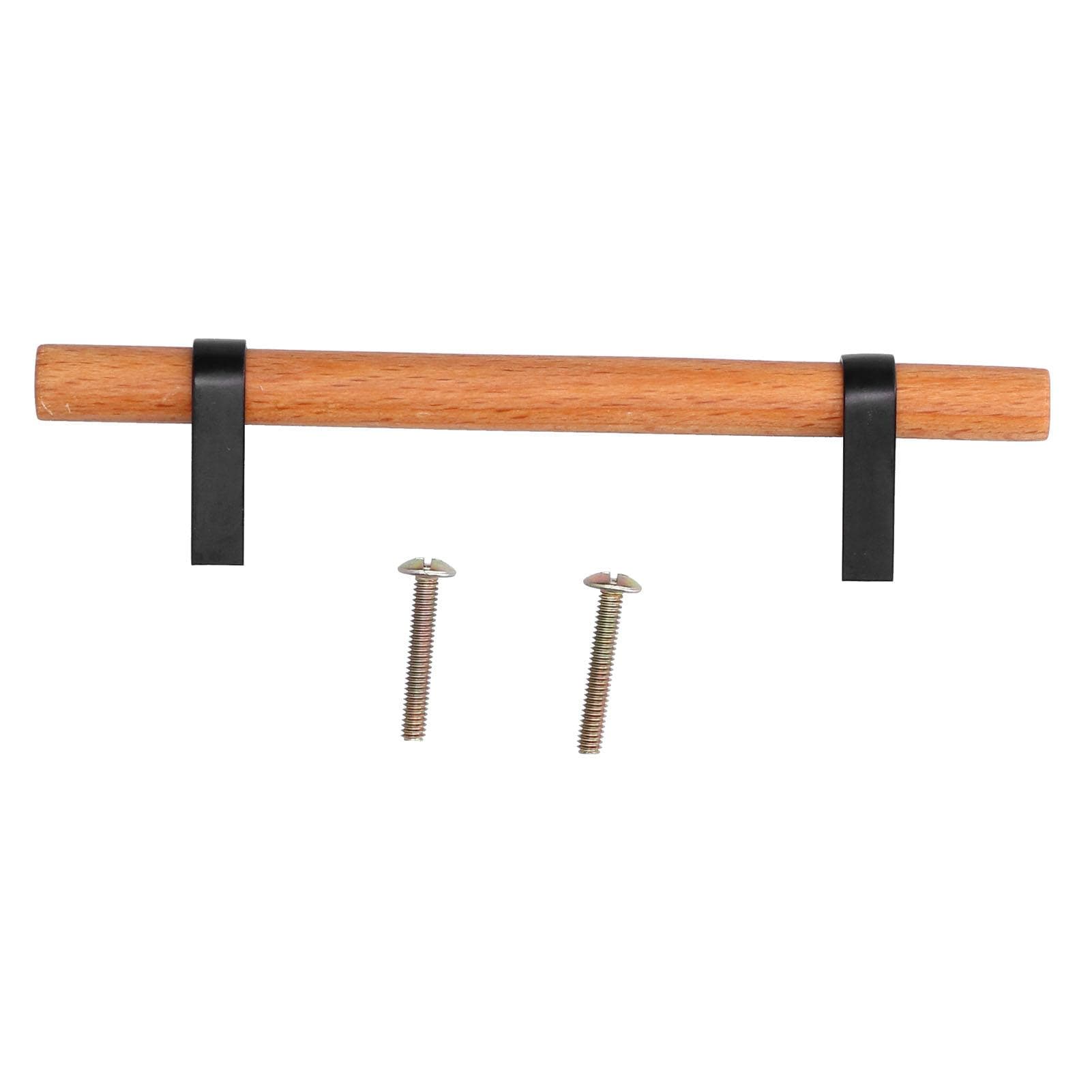 Modern Simple Drawer Wardrobe Handle Black Pine Door Pull Furniture Hardware for Home Living Room96