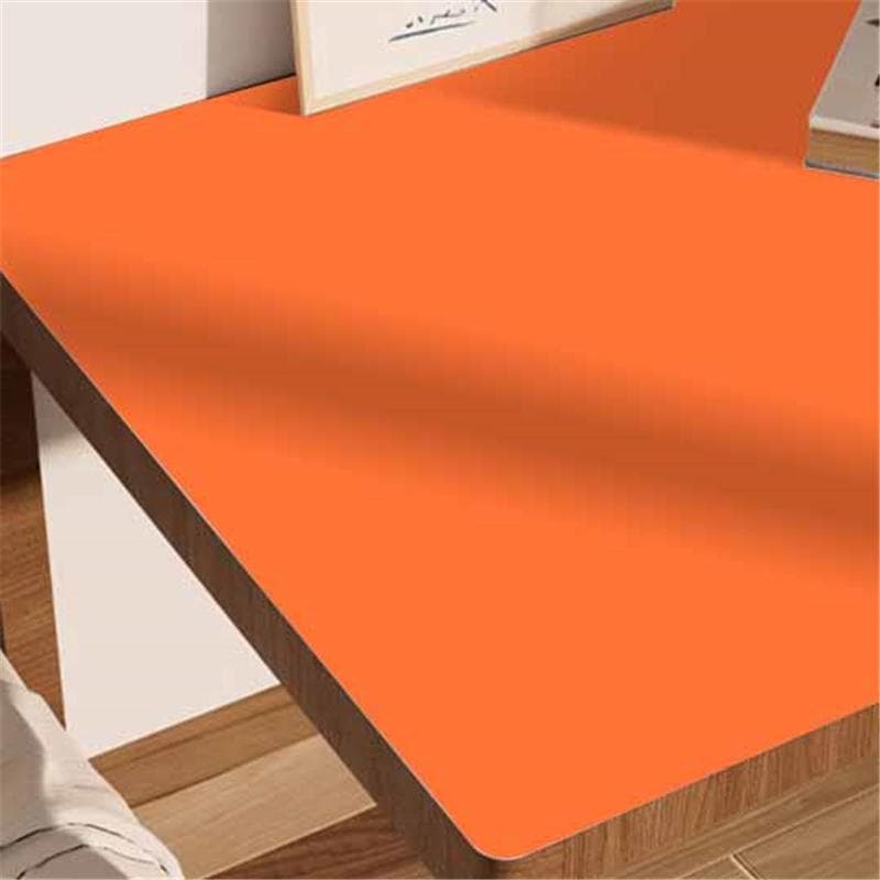 Self-Adhesive Thickened Soft-Touch Film Waterproof Moisture-Resistant Cabinet Wrap Furniture Renewal Wardrobe Doors Tabletops Decora Vinyl Film 40cm*3m orange