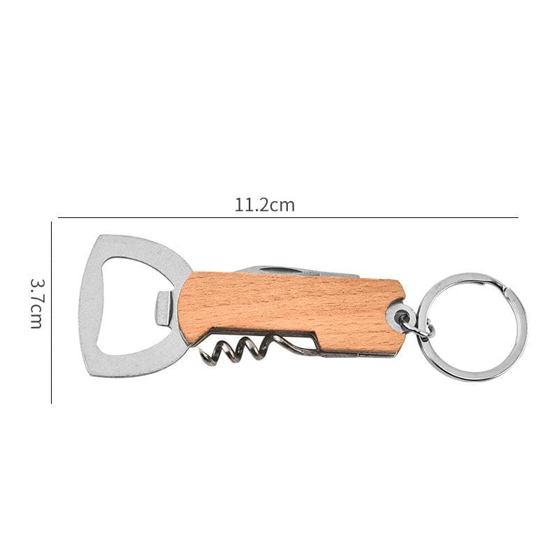 1Pcs Outdoor Portable Bottle Opener Multi-function Key Chain Knife Small Gift Wine Opener