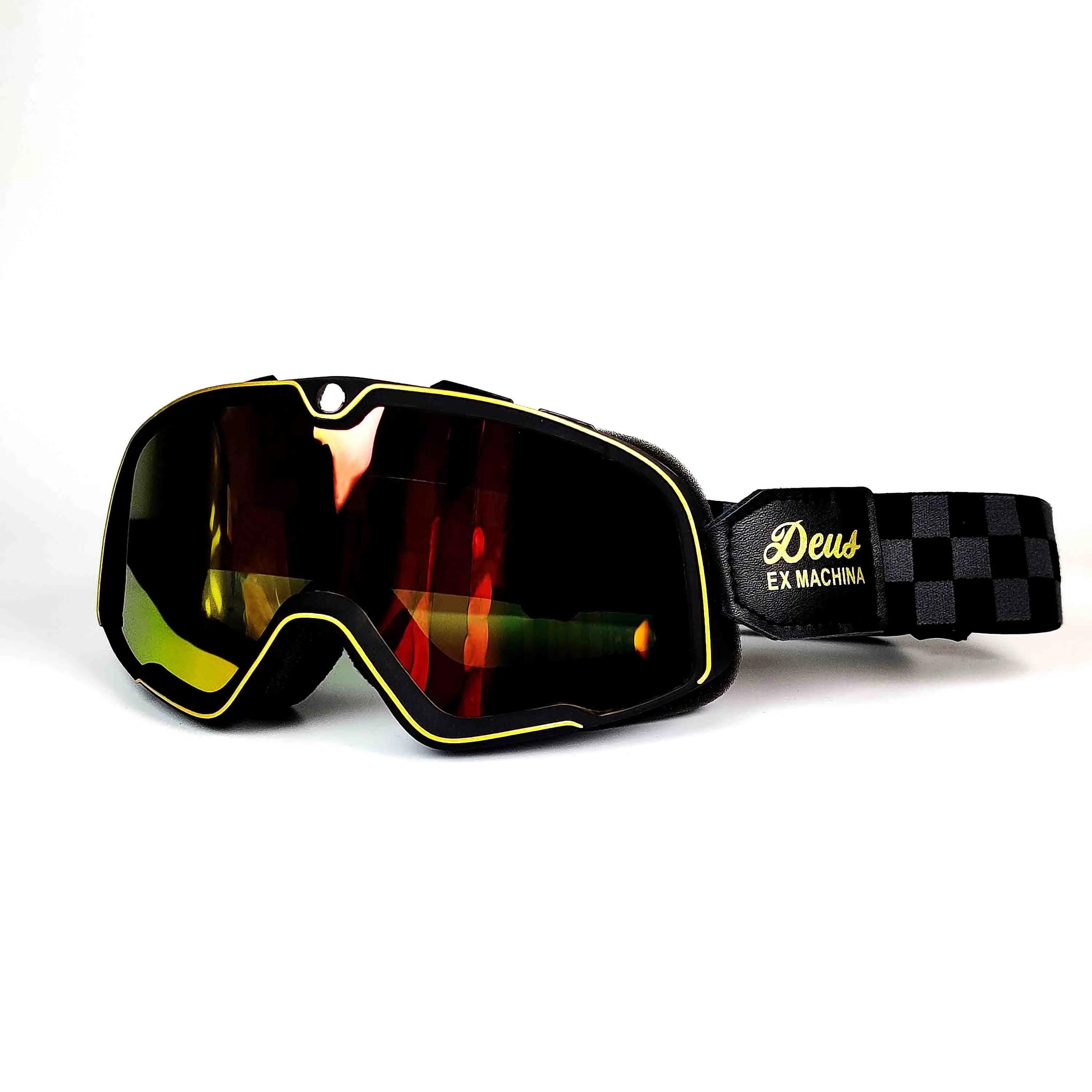 Retro Glasses Motorcycle Ski Goggles Motocross Sunglasses Helmet Riding Racing Cafe Racing Mountain Bike ATV