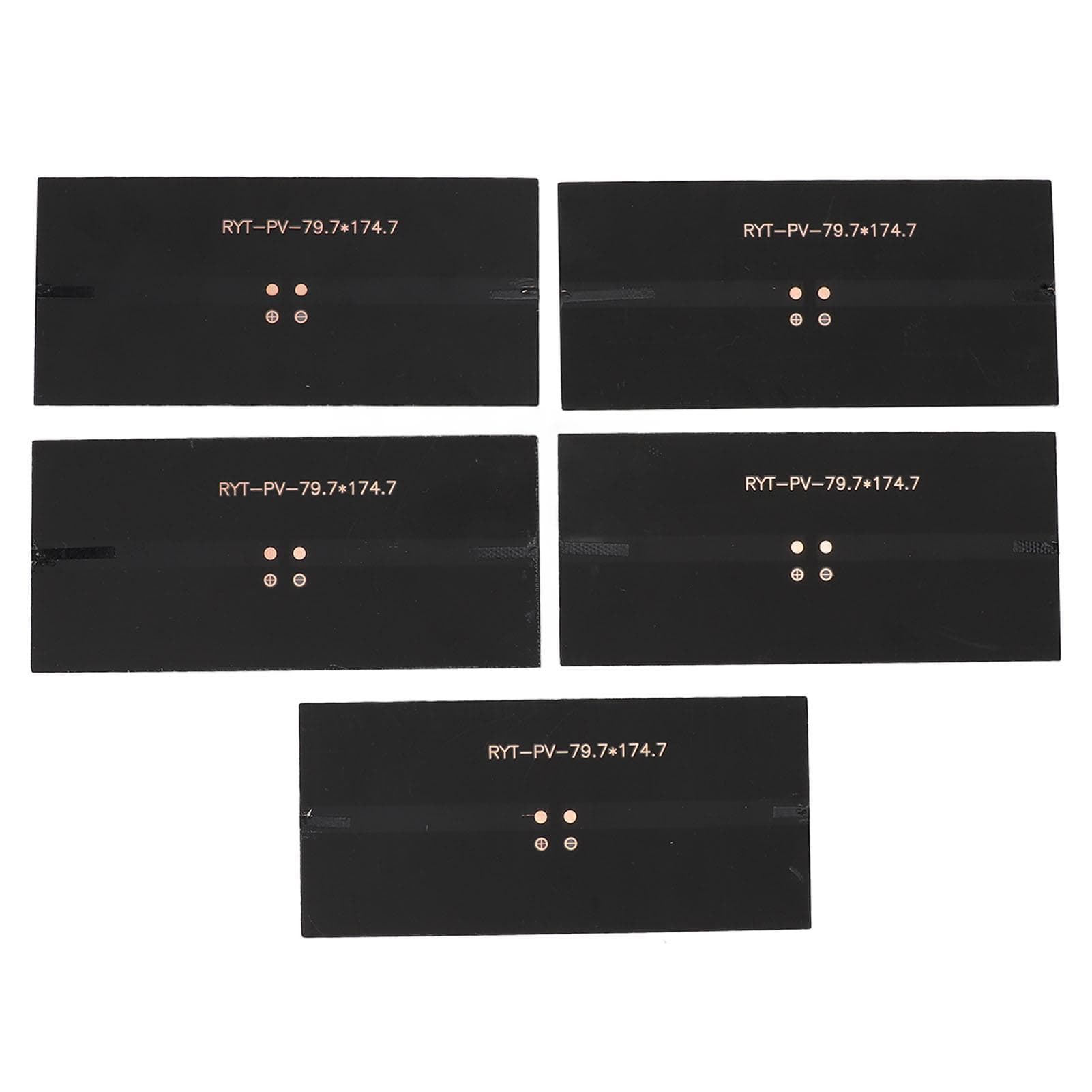5pcs Solar Panel 5W Single Piece ETFE Monocrystalline Silicon Portable Solar Charging Panel for