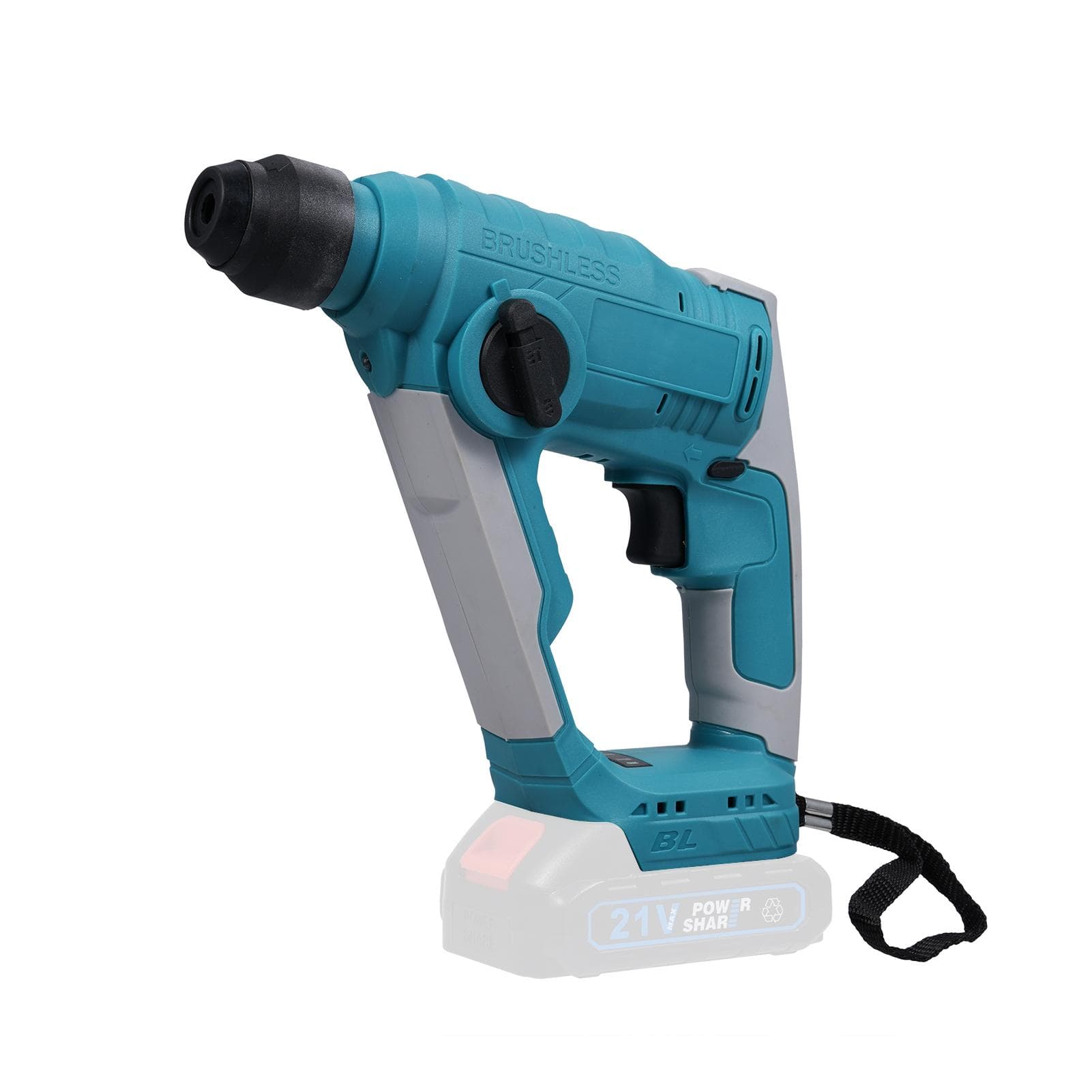 Electric Hammer 700W 4000ipm 2.0J Brushless Cordless Hammer Switchable Forward and Reverse Rotate blue