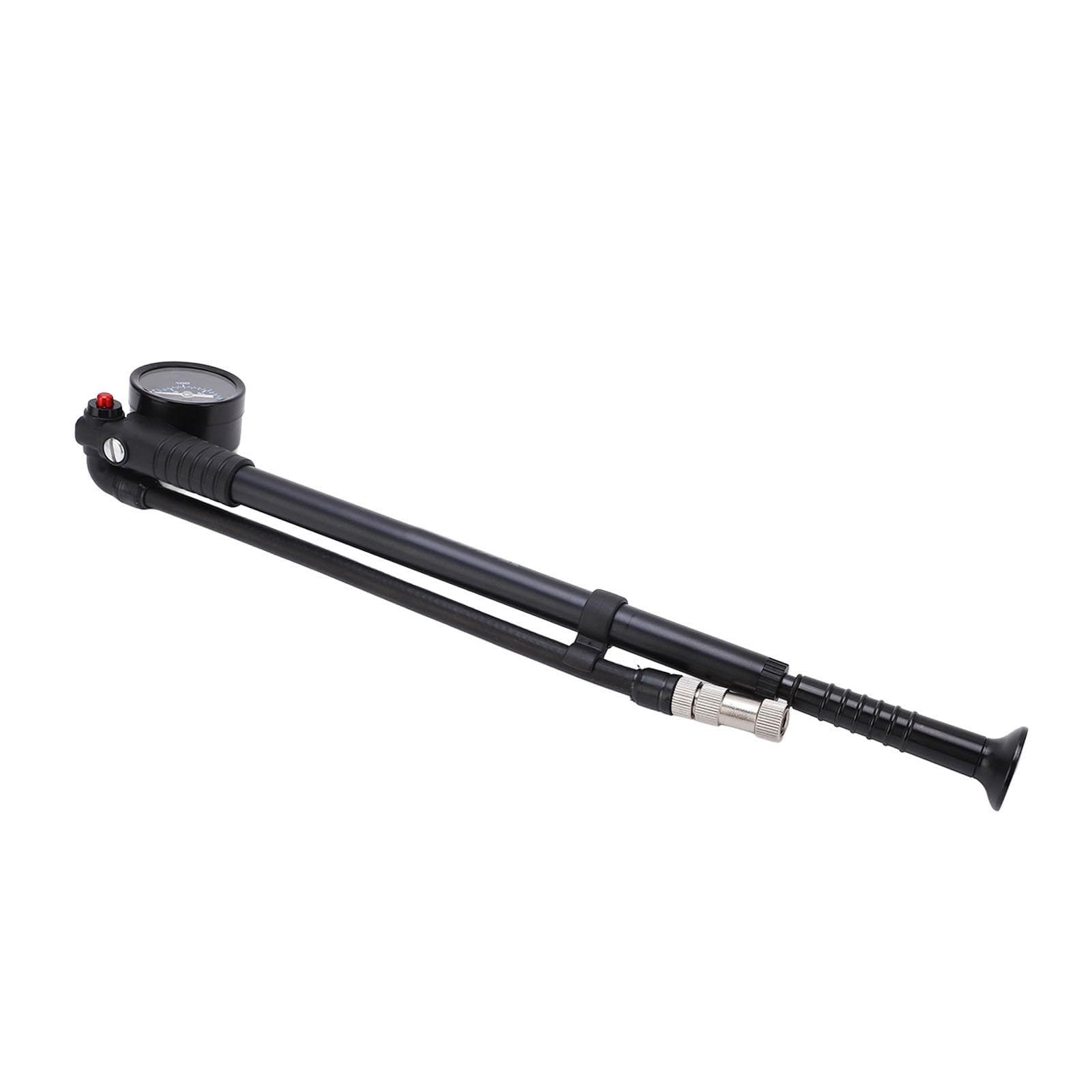 Shock Pump 300PSI Visual Pressure Dial 360 degrees Rotation Inflation Tube Aluminum Alloy Bike Pump for