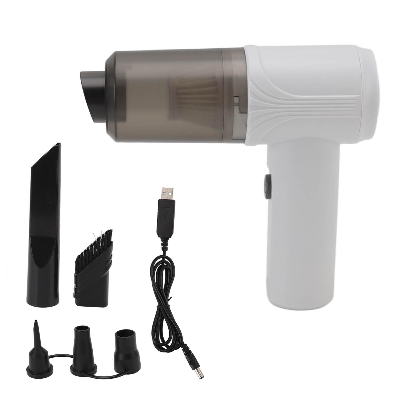 Car Vacuum Cleaner 12000Pa 2 in 1 Wet and Dry Dual Use Cordless Handheld Portable USB Rechargeable white