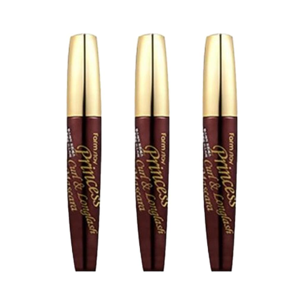 FARM STAY Princess Curl & Longlash Mascara 12g (3 Options) 3pcs black