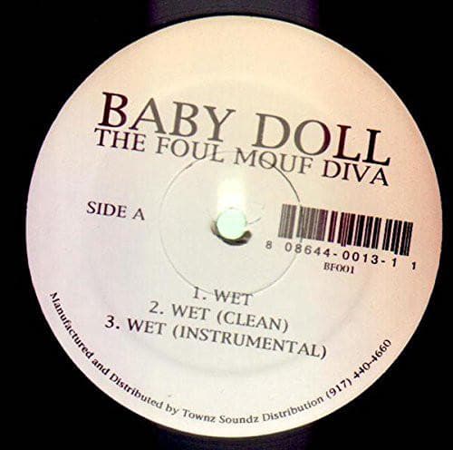 12inch Record BABYDOLL - Wet / Mouf Pt. 2 BF001PROMO Townz Soundz US Rap & Hip-Hop/R&B Used