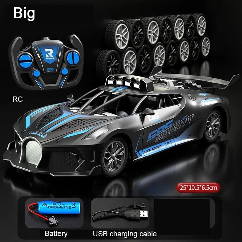 RC Car Toy 2.4G Drift Racing Remote Control Car High Speed Off Road RC Car RC Racing Car Toy for Christmas Kids Gifts blue