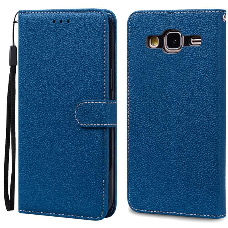 For Samsung Galaxy J3 2016 Case Flip Leather Cover For Samsung J3 2016 Case Wallet Phone Case For Samsung Galaxy J3 6 2016 J320F For Samsung J3 2016 navy blue